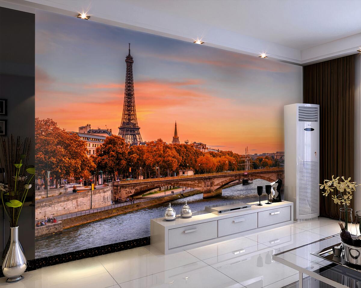 Fototapeta jesień zawitała do starego Paryża