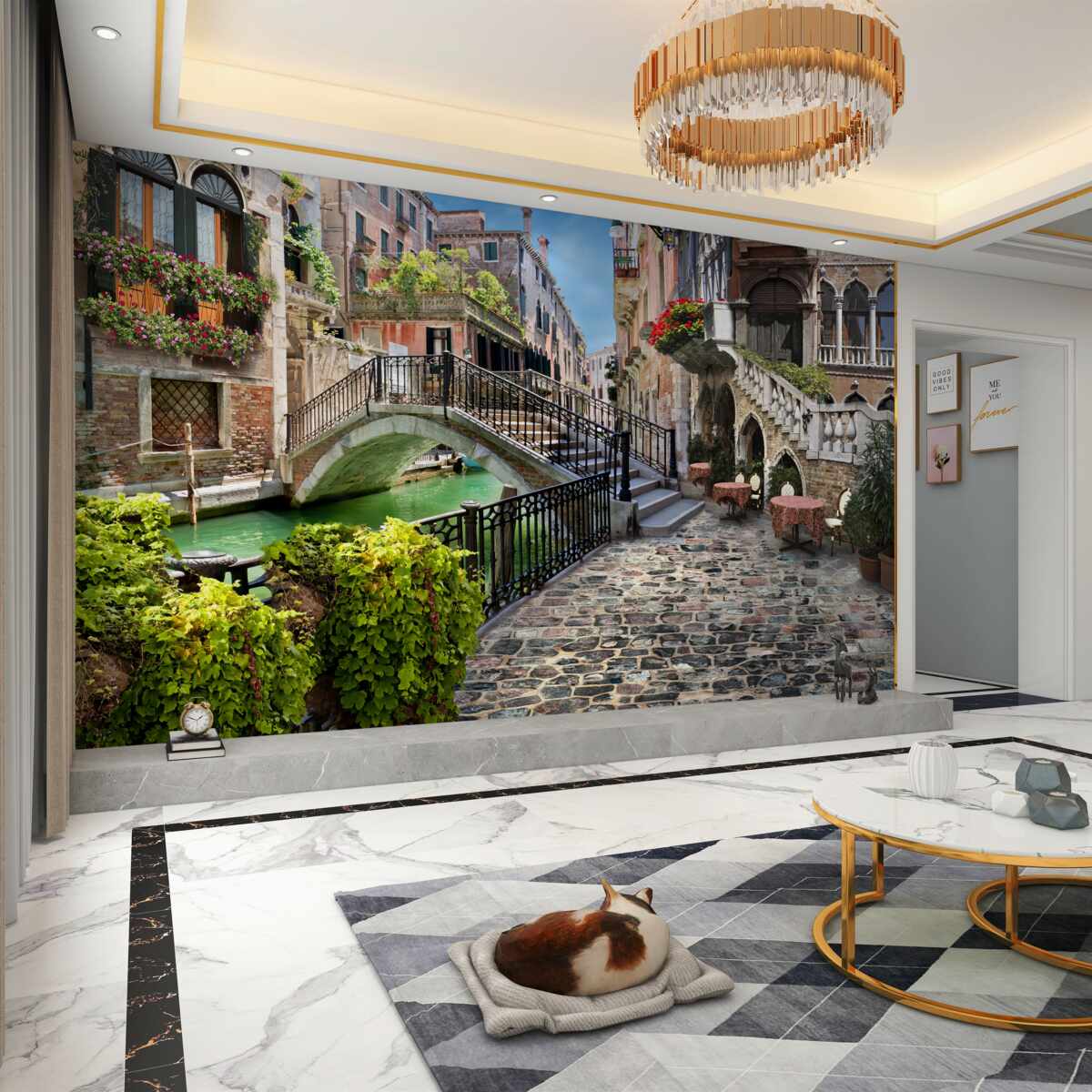 Fototapeta stary most nad kanałem w Wenecji