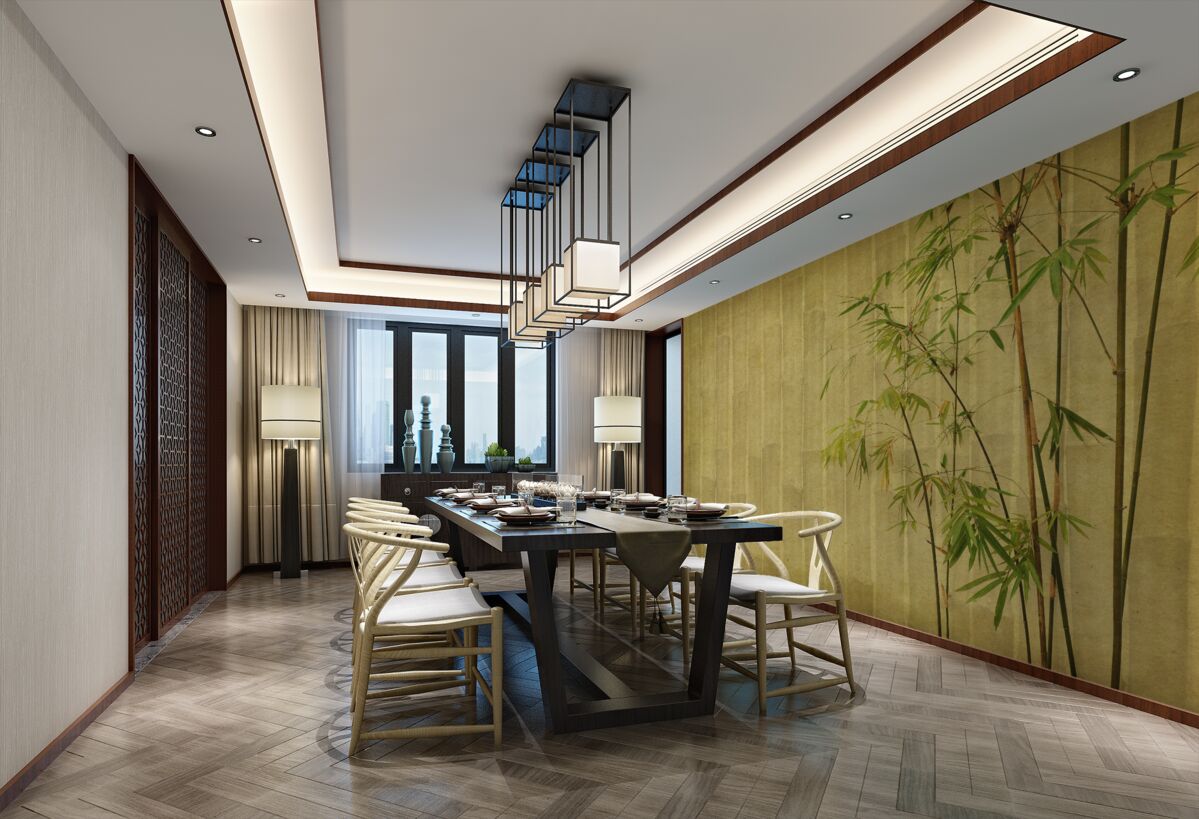 Fototapeta wysokie gałęzie roślin tropikalnych na płycie pionowej