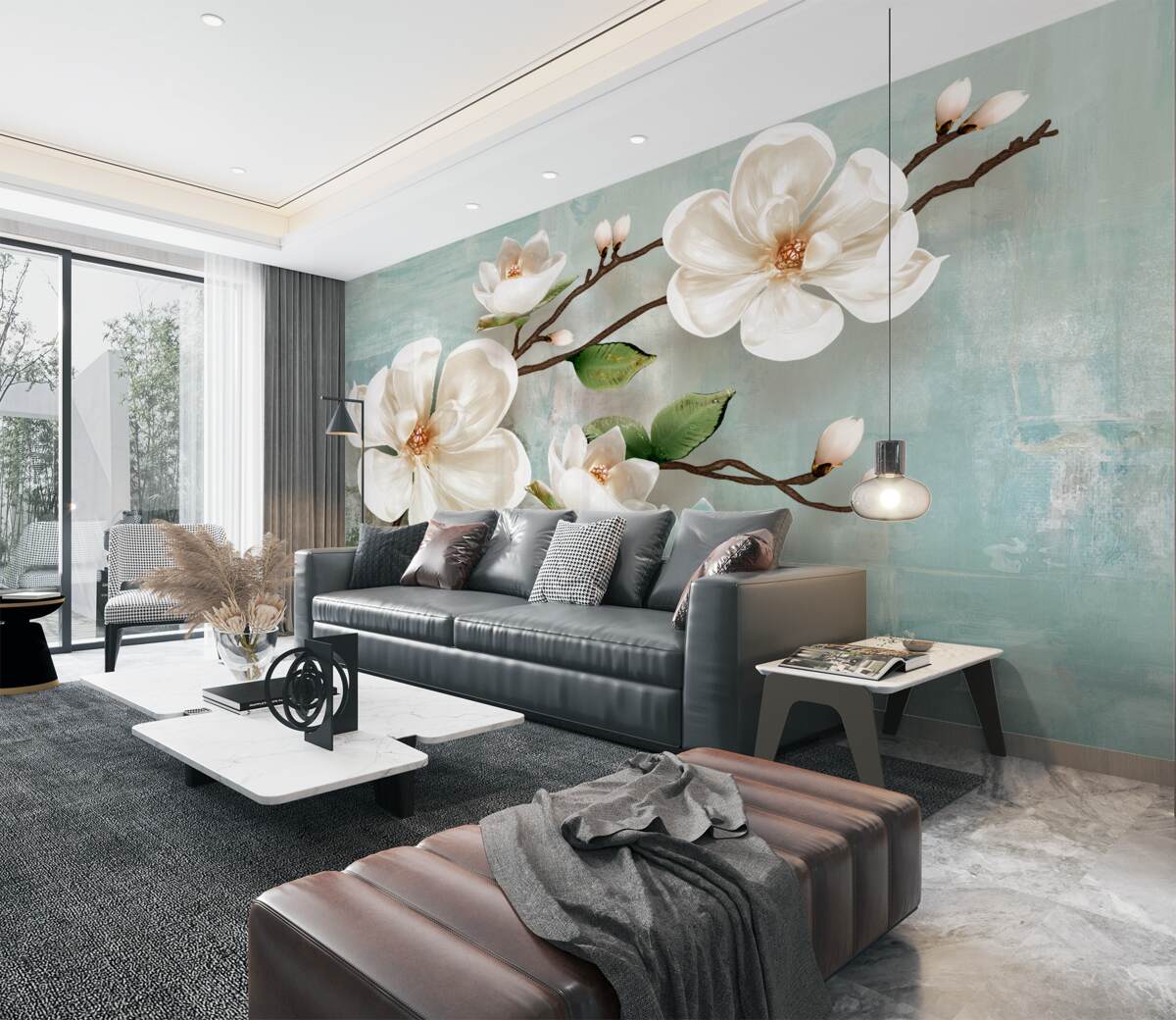 Fototapeta gałąź białej orchidei z farbami