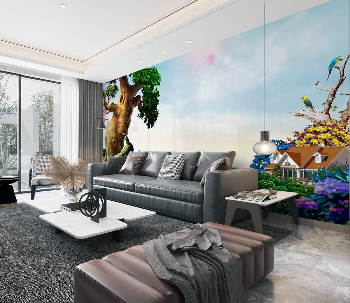 Fototapeta zielona przyroda i jej siedliska w pobliżu wody