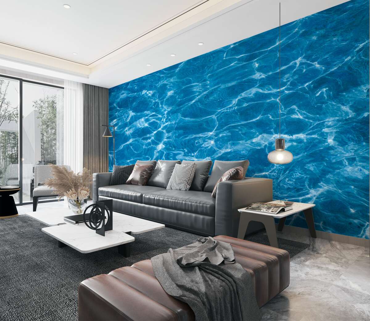 Fototapeta odbicie światła słonecznego w wodzie