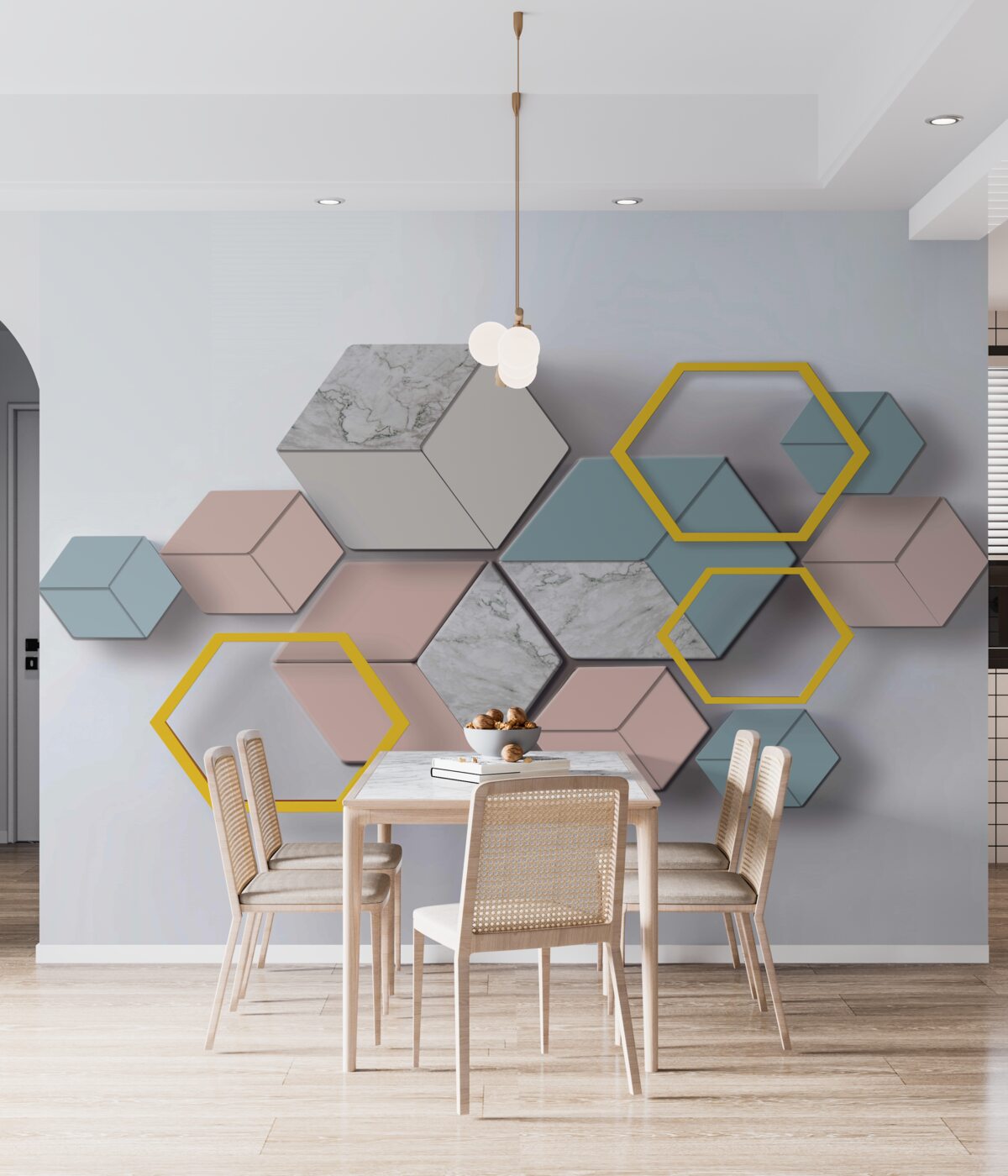 Fototapeta prostokąty o różnych kolorach w kompozycji