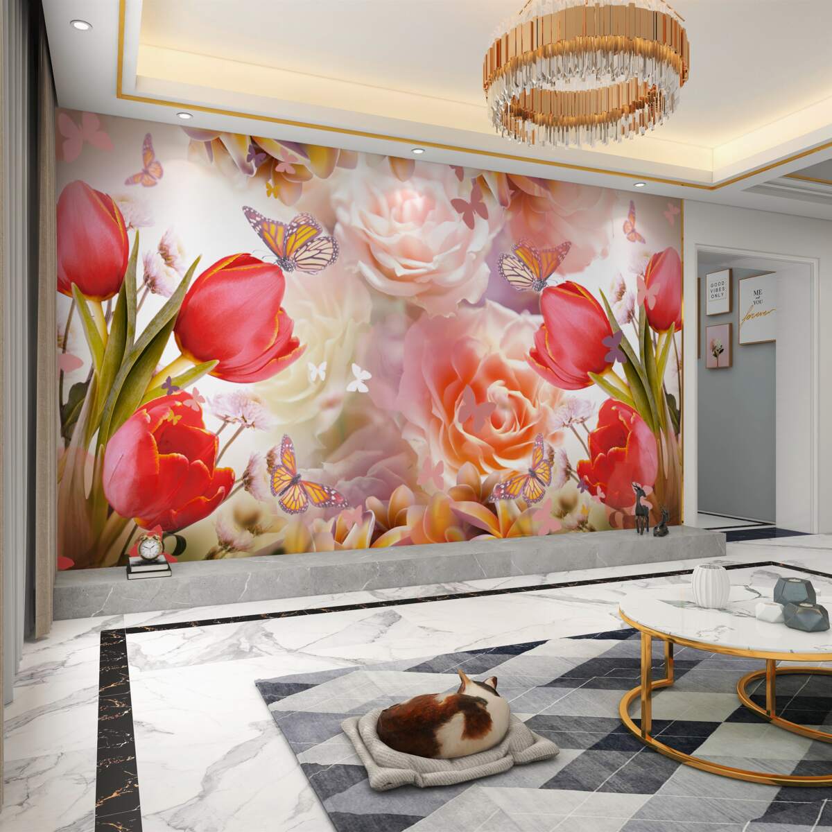 Fototapeta piękne tło kwiatowe