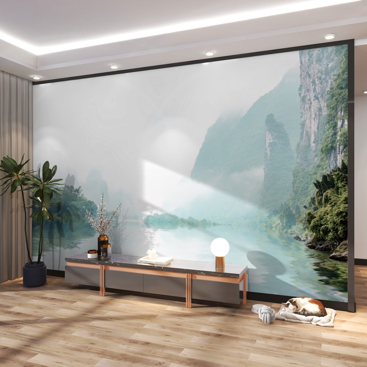 Fototapeta zapierający dech w piersiach widok na rzekę