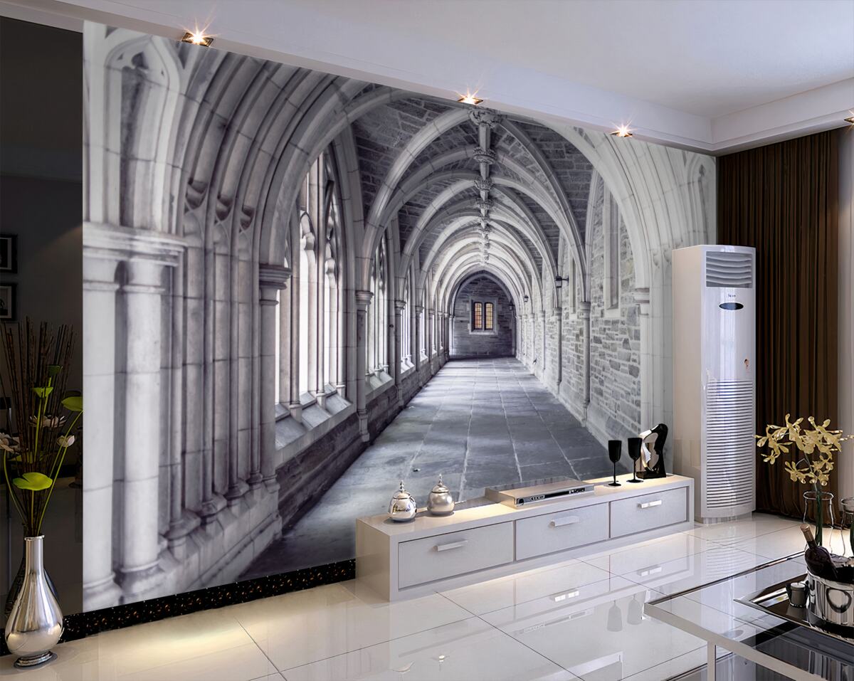 Fototapeta detale architektoniczne korytarza