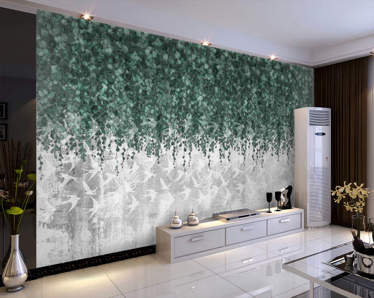 Fototapeta grube zielone wiszące gałęzie