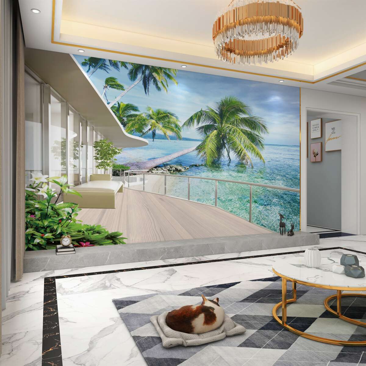 Fototapeta willa nad morzem