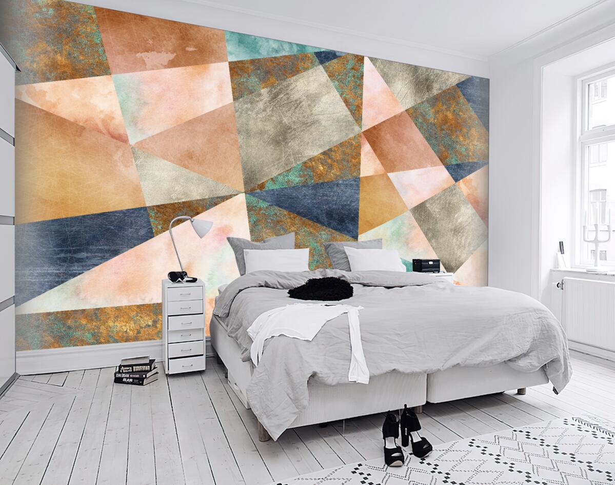 Fototapeta kolorowe geometryczne kształty