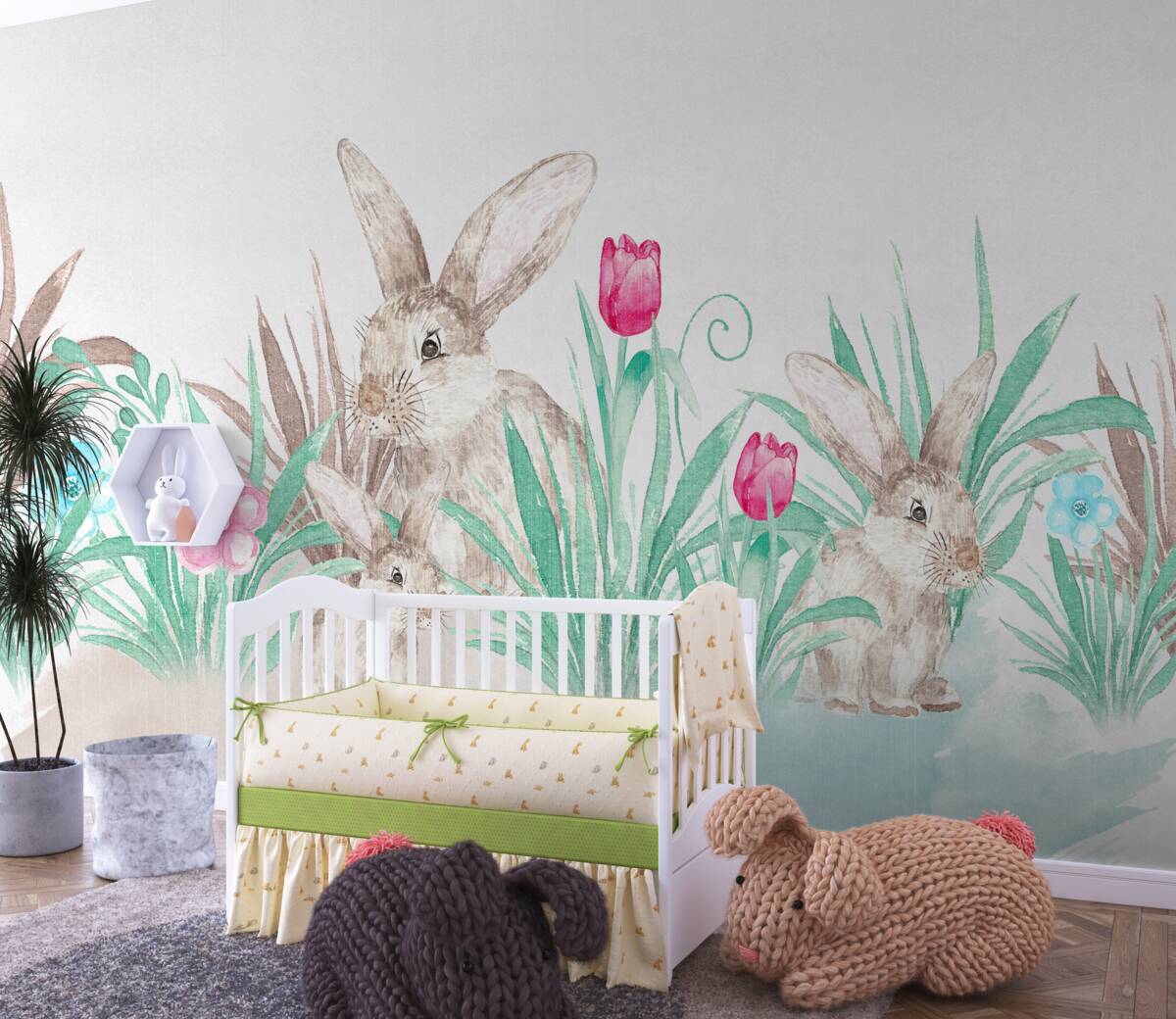 Fototapeta Królicza rodzina