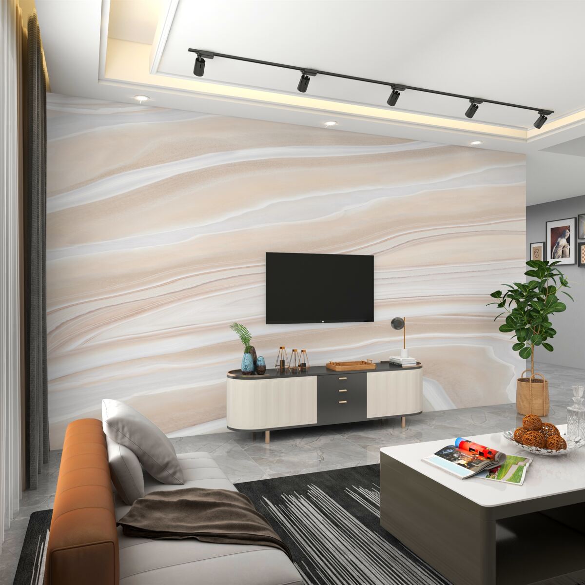 Fototapeta lekkie płytki ceramiczne