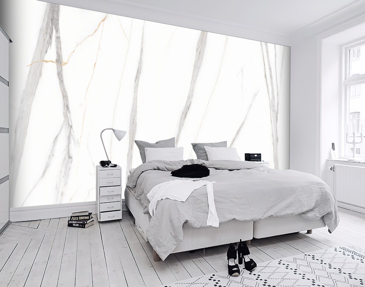 Fototapeta białe tło w szare paski