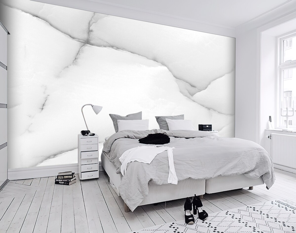 Fototapeta naturalny wzór białego marmuru