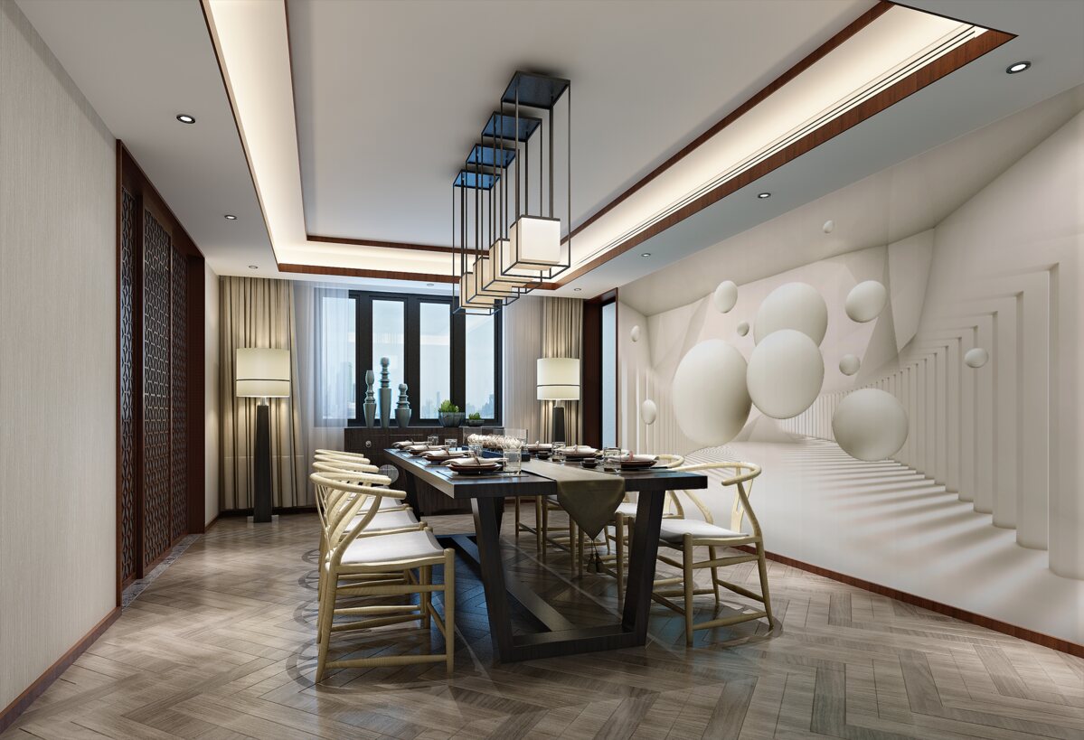 Fototapeta pływające białe kółka