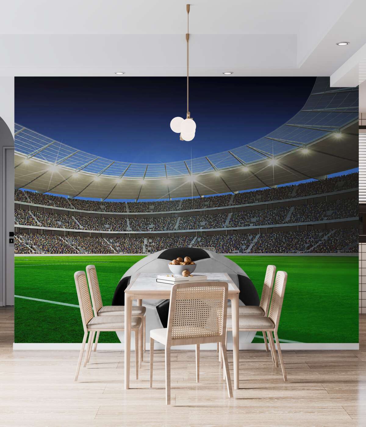 Fototapeta Piłka nożna na boisku areny