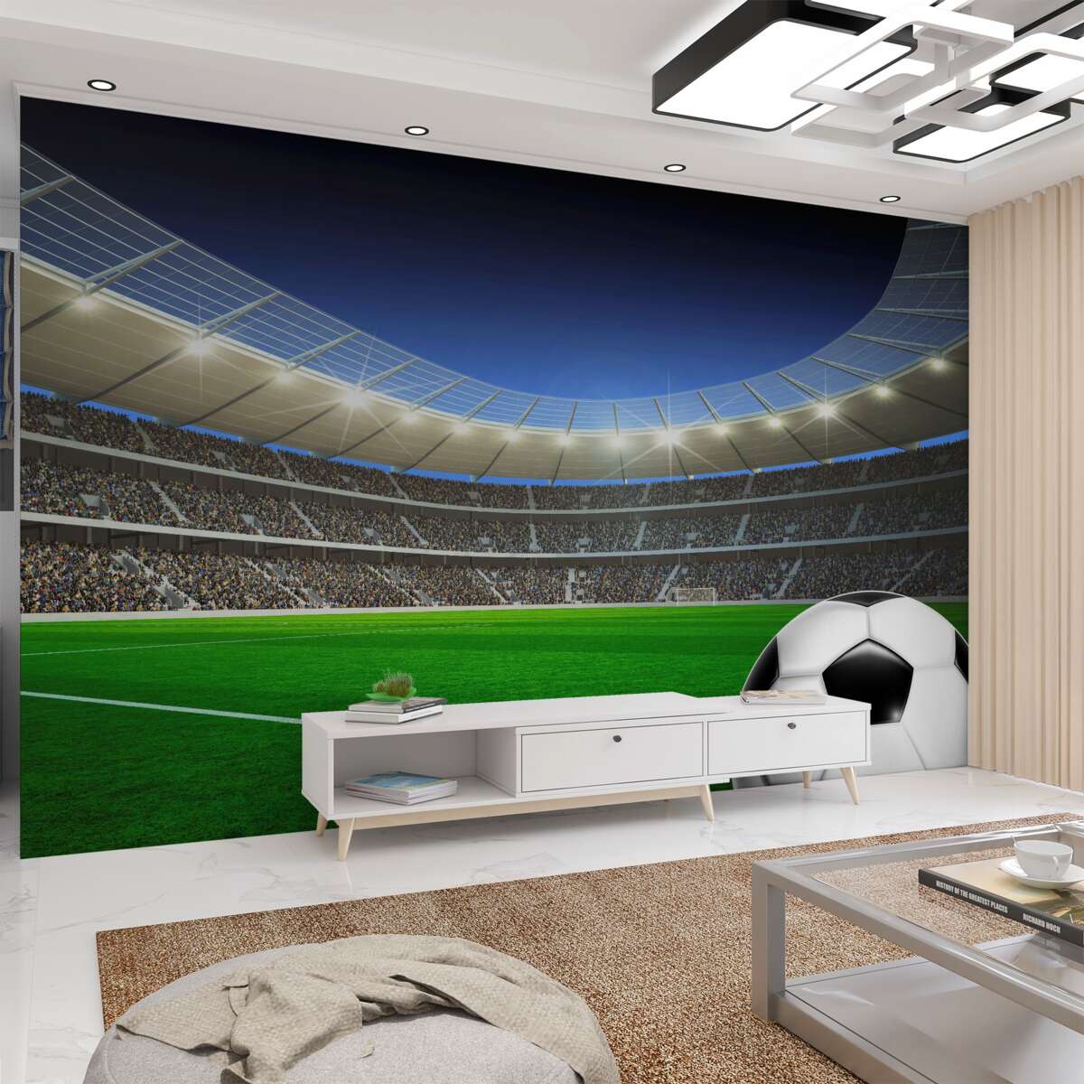 Fototapeta Piłka nożna na boisku