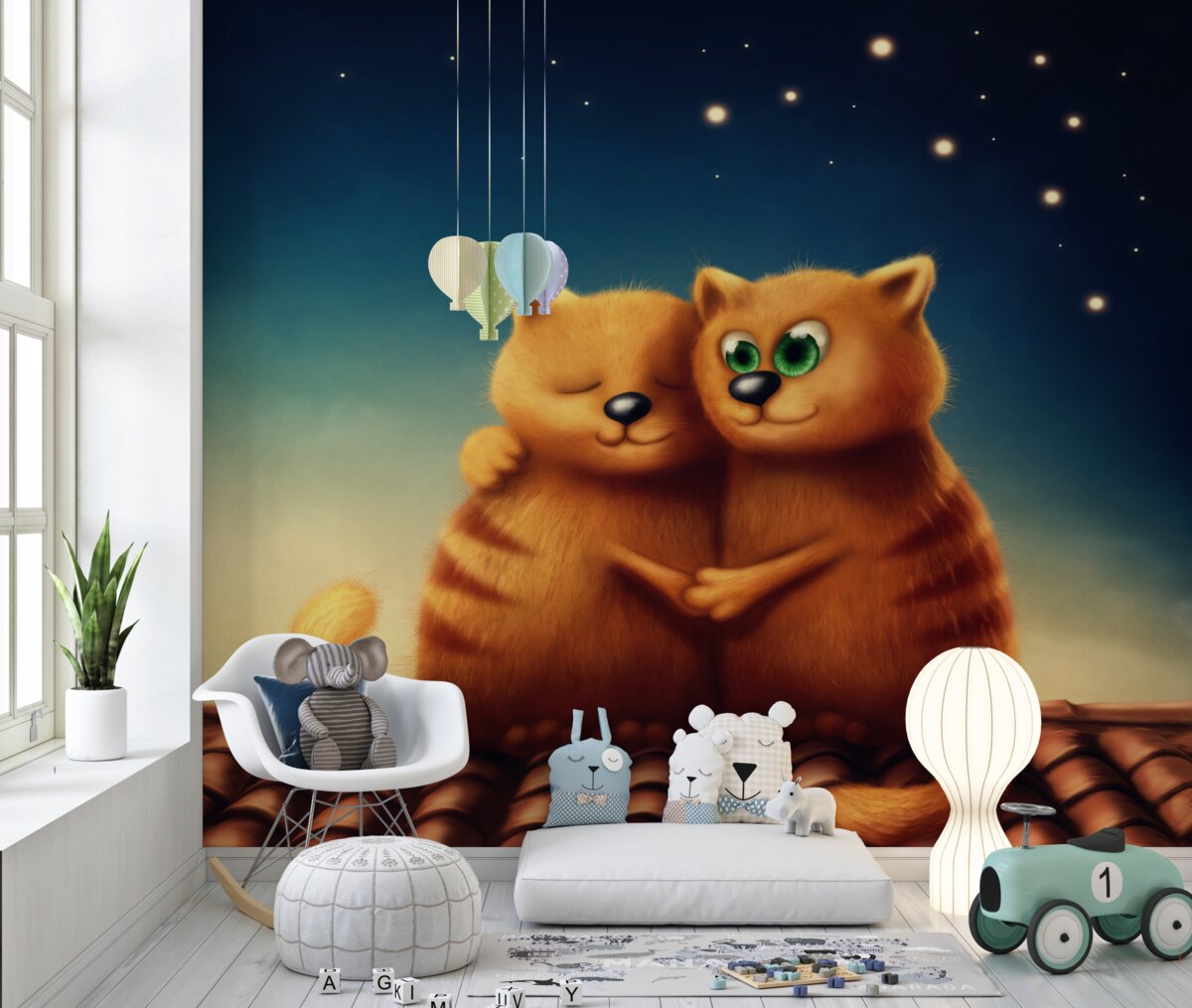 Fototapeta Koty przytulające się