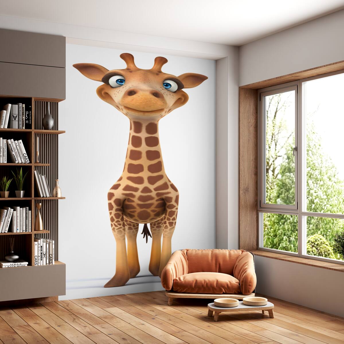 Fototapeta Żyrafa jest zadowolona