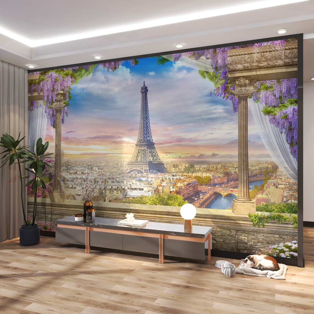 Fototapeta bardzo ładny widok na Wieżę Eiffla