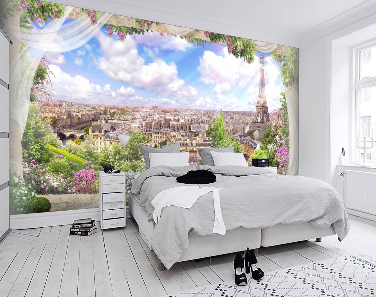 Fototapeta widok na Paryż i główną atrakcję