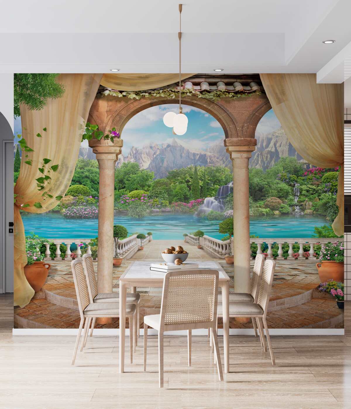 Fototapeta przytulna altana do wypoczynku