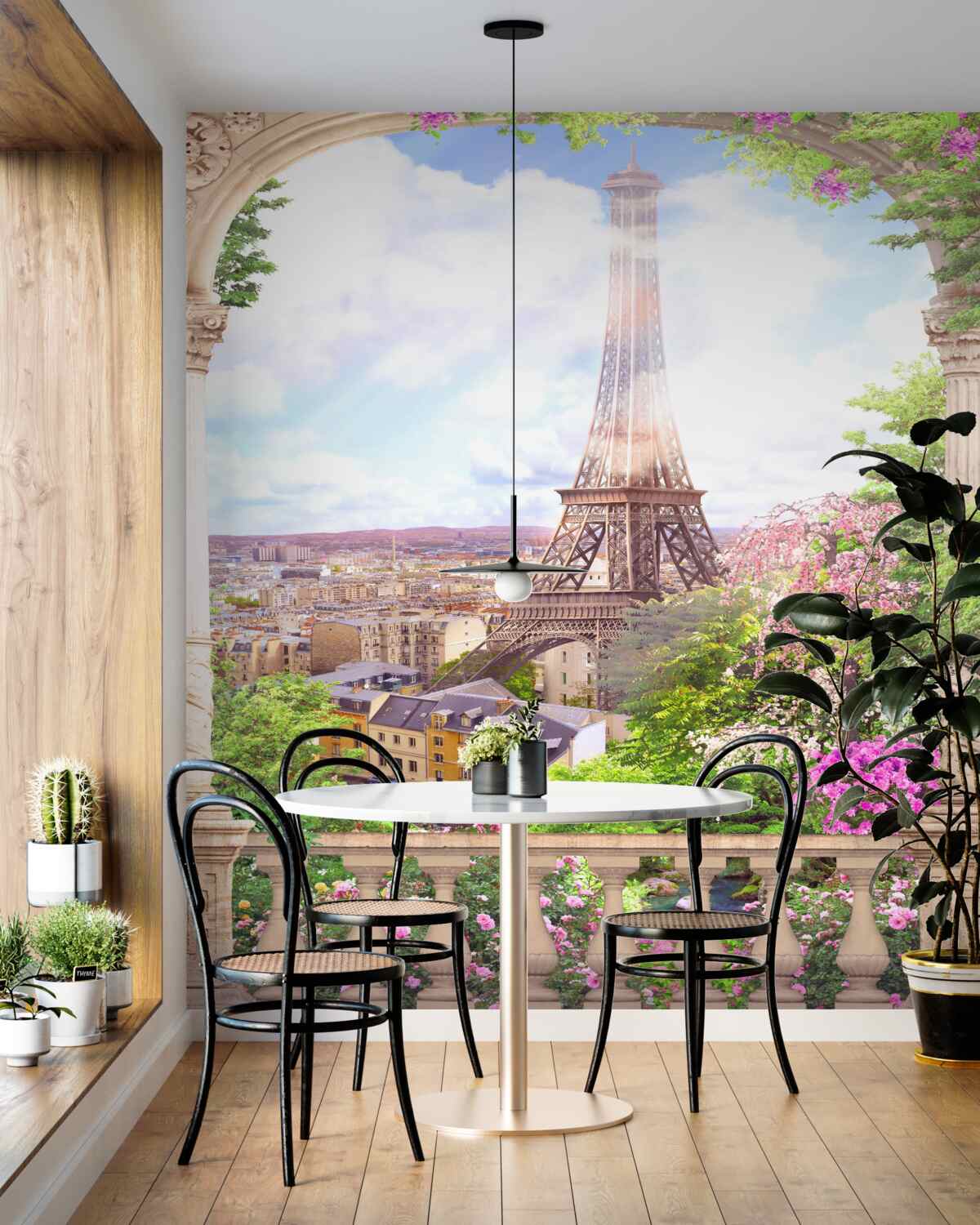 Fototapeta widok na Paryż i wieżę Eiffla