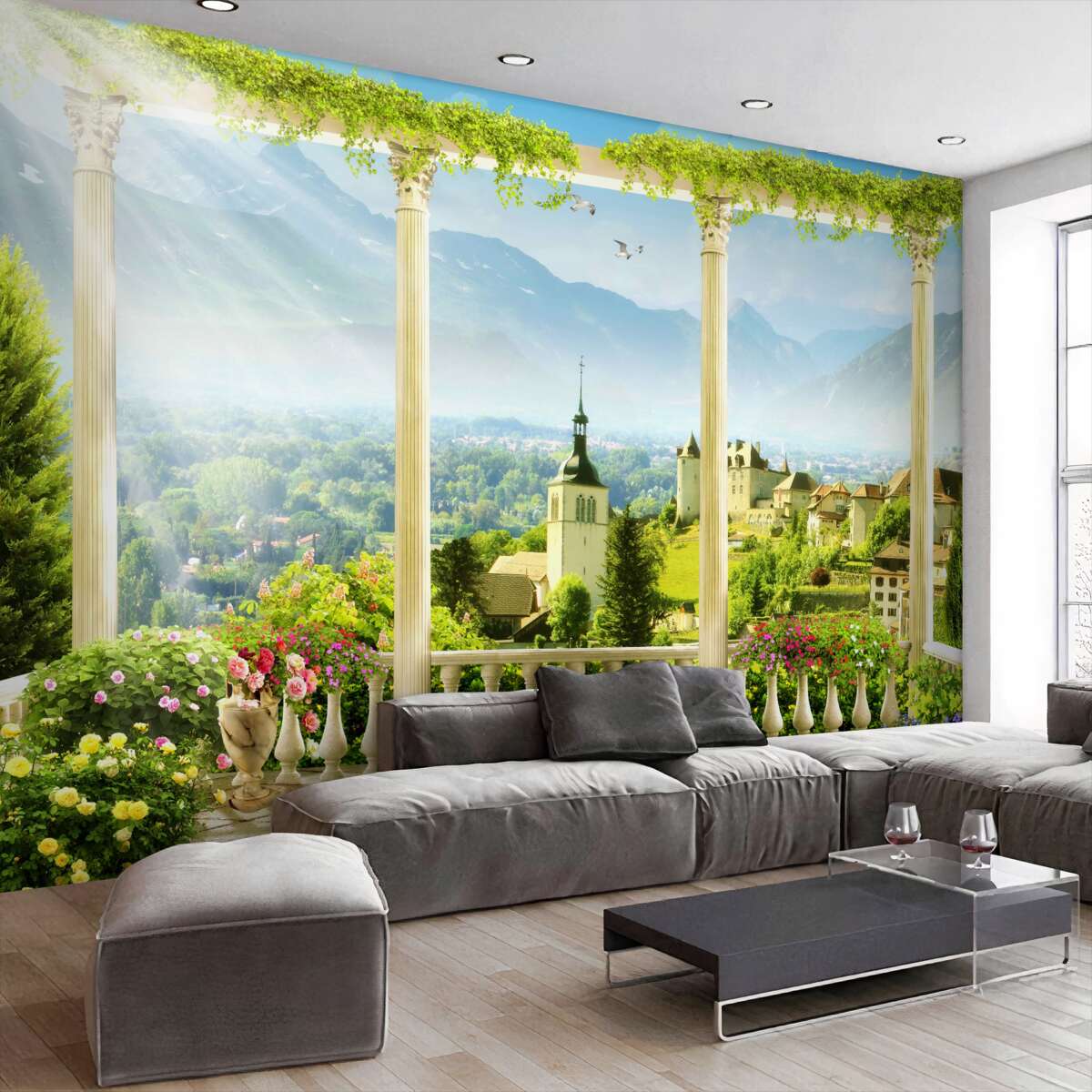 Fototapeta Włoski widok z balkonu