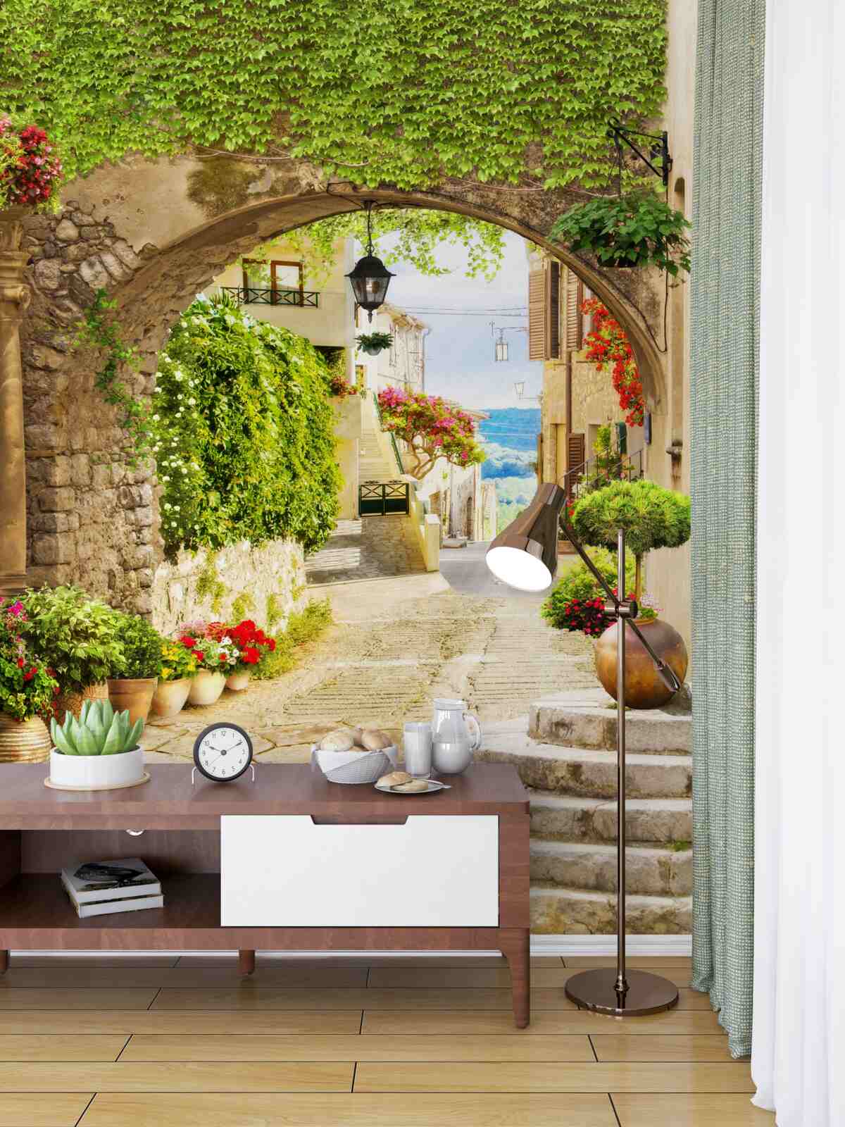 Fototapeta zjazd z ulicy w kierunku morza