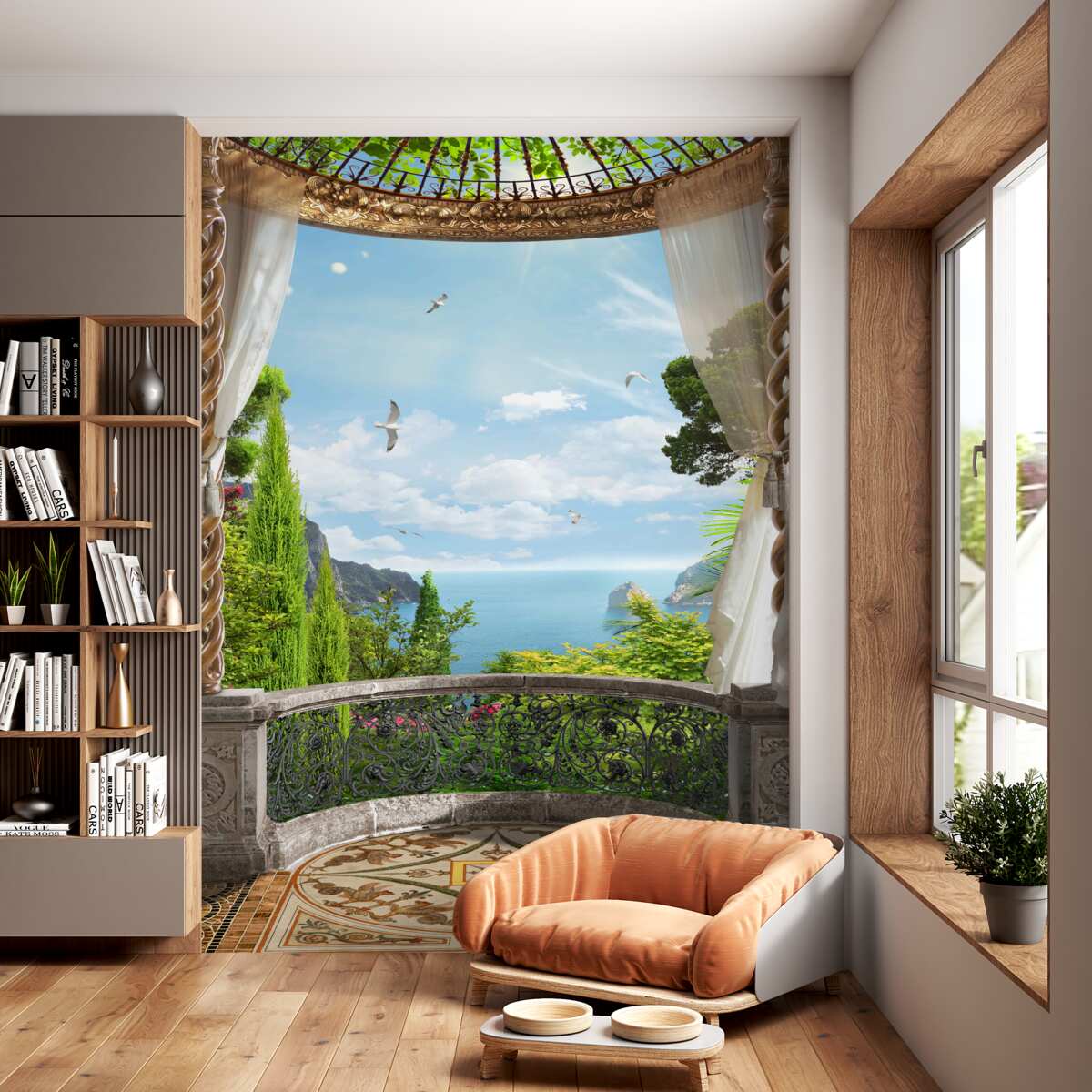 Fototapeta wspaniałe krajobrazy z balkonu