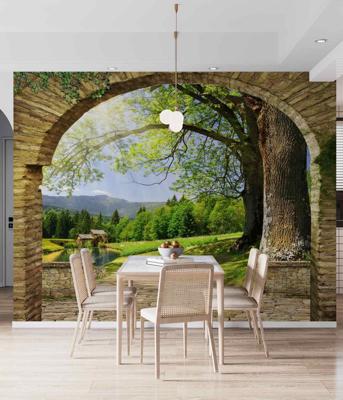 Fototapeta wyjście z łuku do lasu