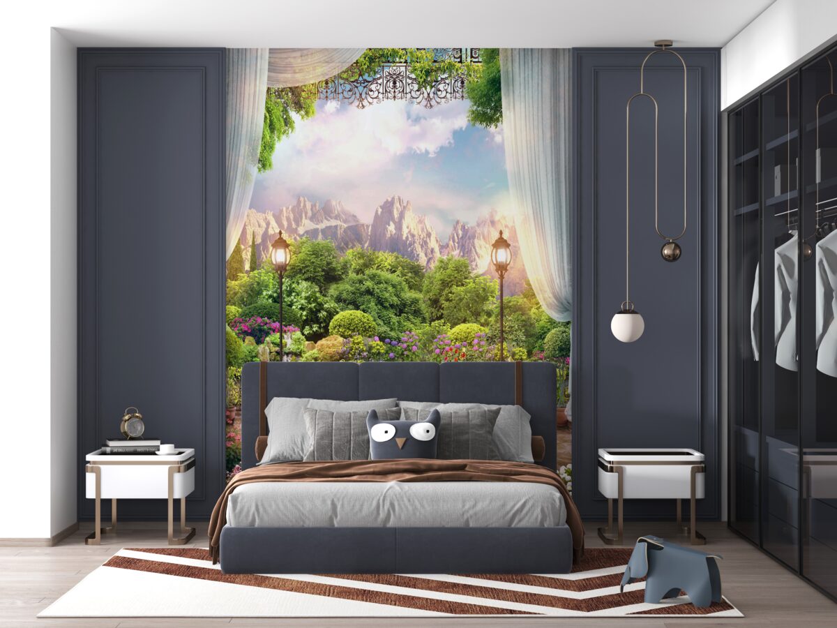 Fototapeta kolacja w kawiarni z pięknym widokiem