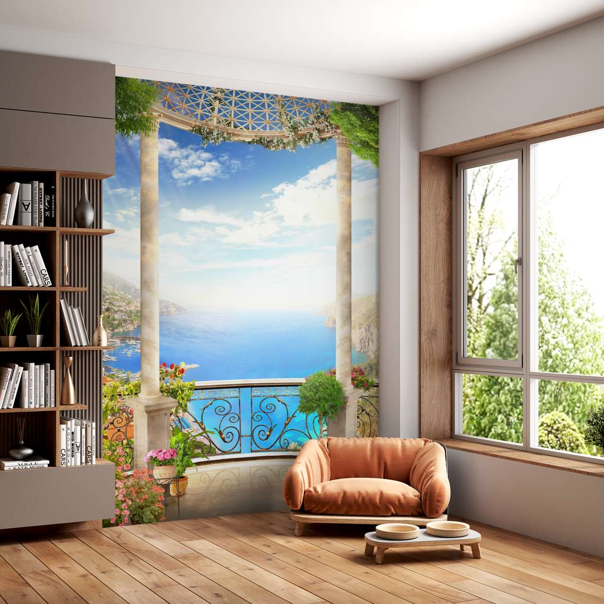 Fototapeta taras i krajobraz morski