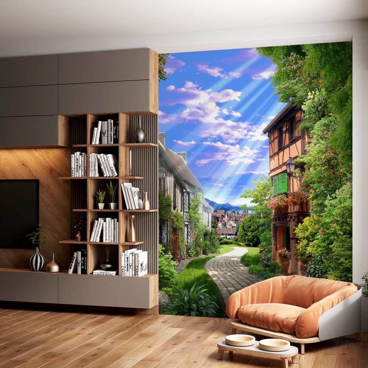 Fototapeta zielona ulica