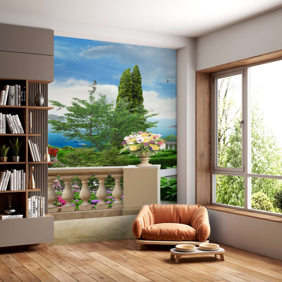 Fototapeta kwiaty w doniczce