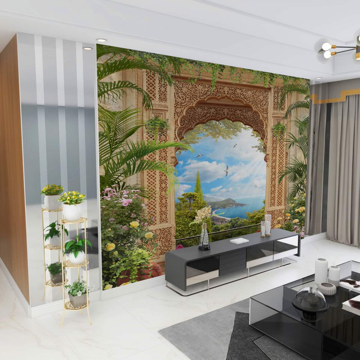 Fototapeta piękny rzeźbiony łuk