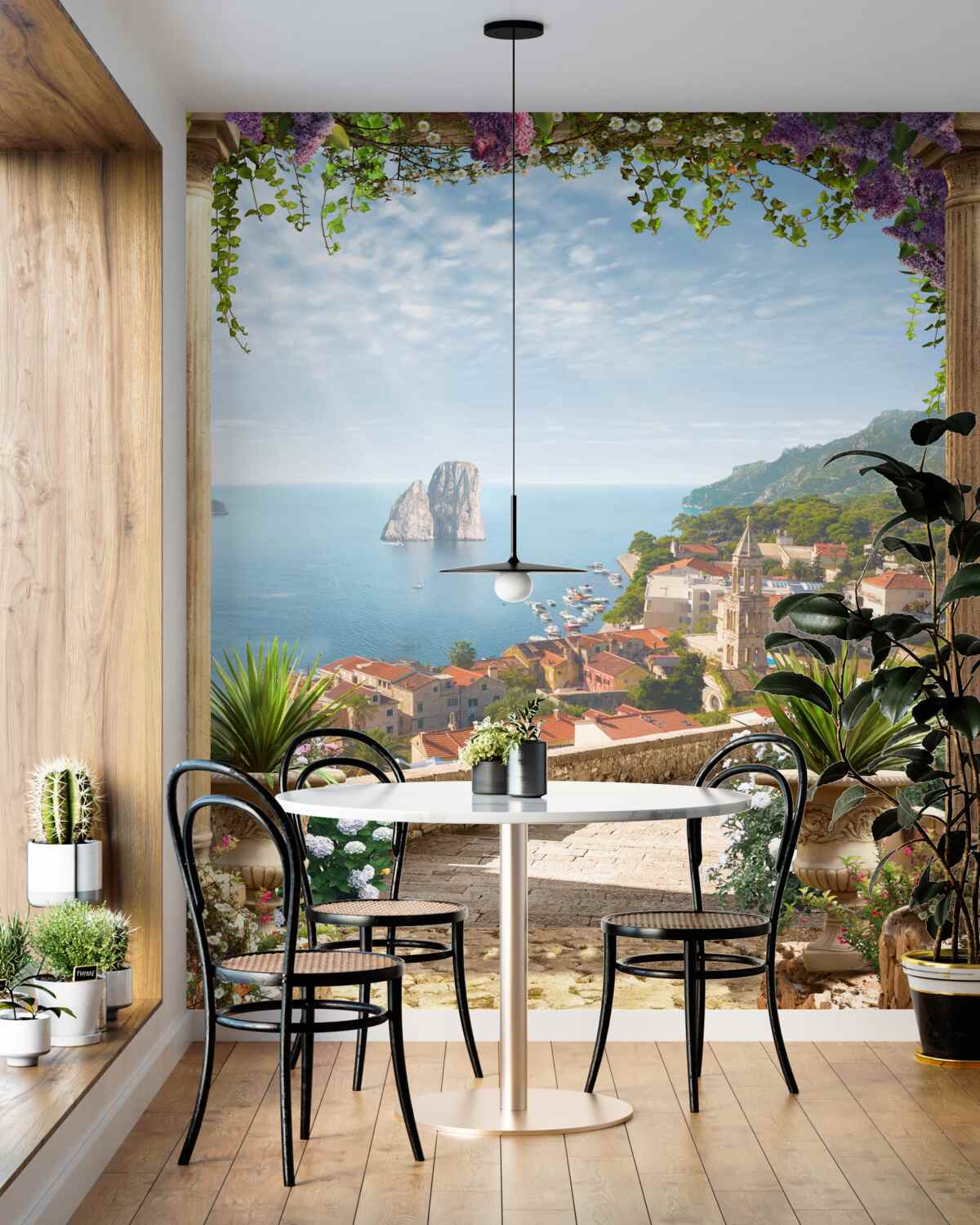 Fototapeta widok na stare miasto i morze