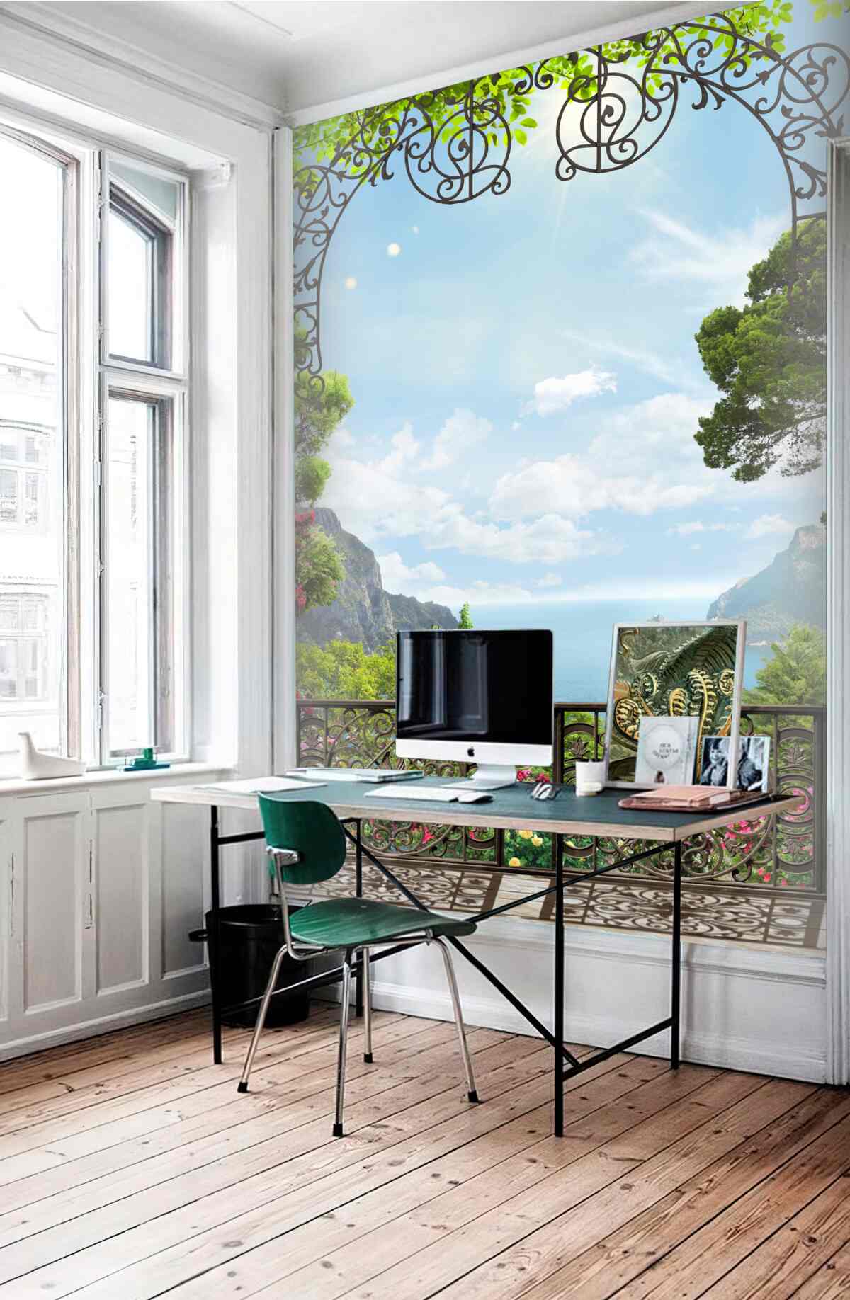 Fototapeta bardzo piękny widok na morze i skały