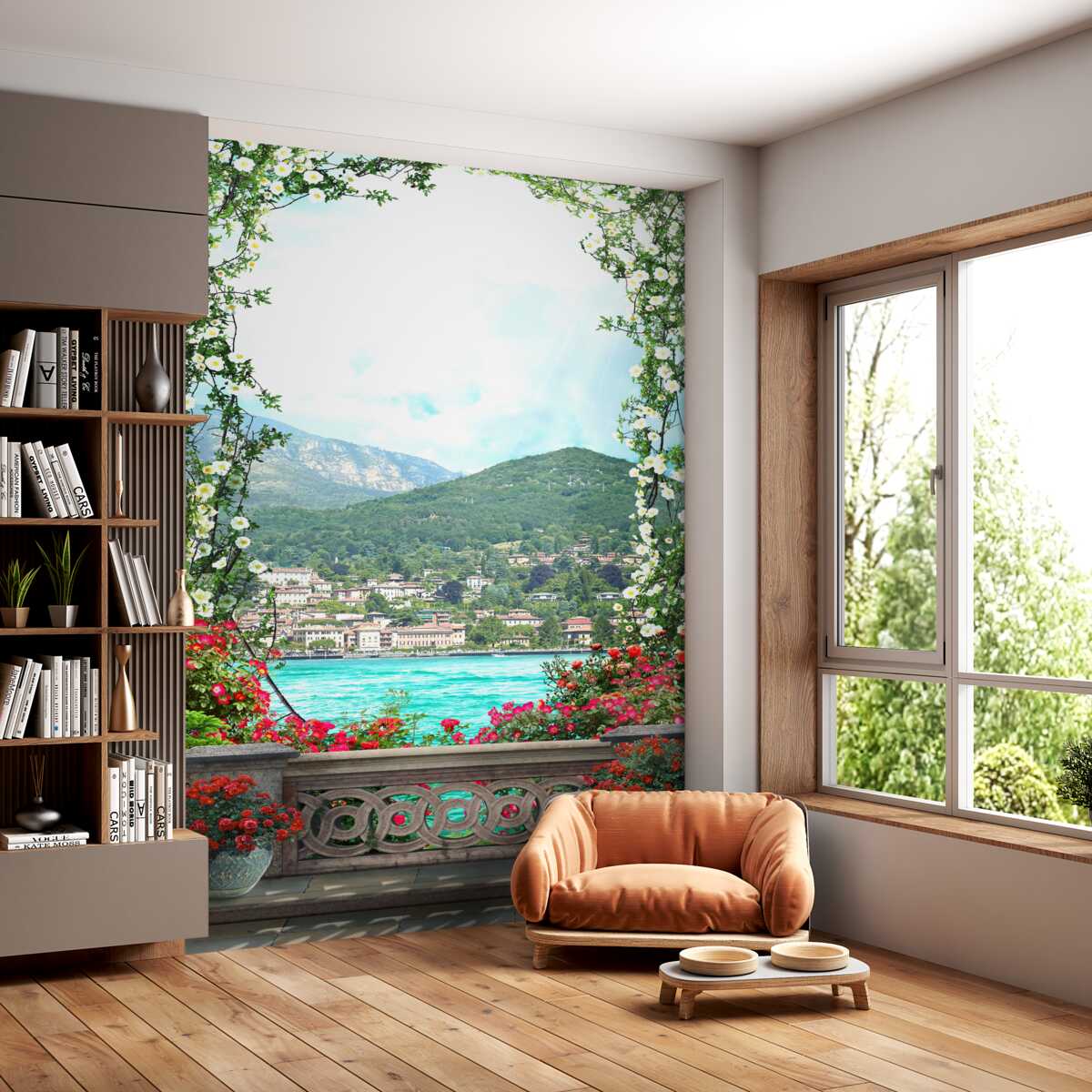 Fototapeta widok na zaludnione miasto