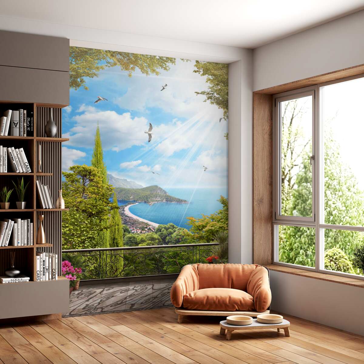 Fototapeta widok na okolicę z balkonu