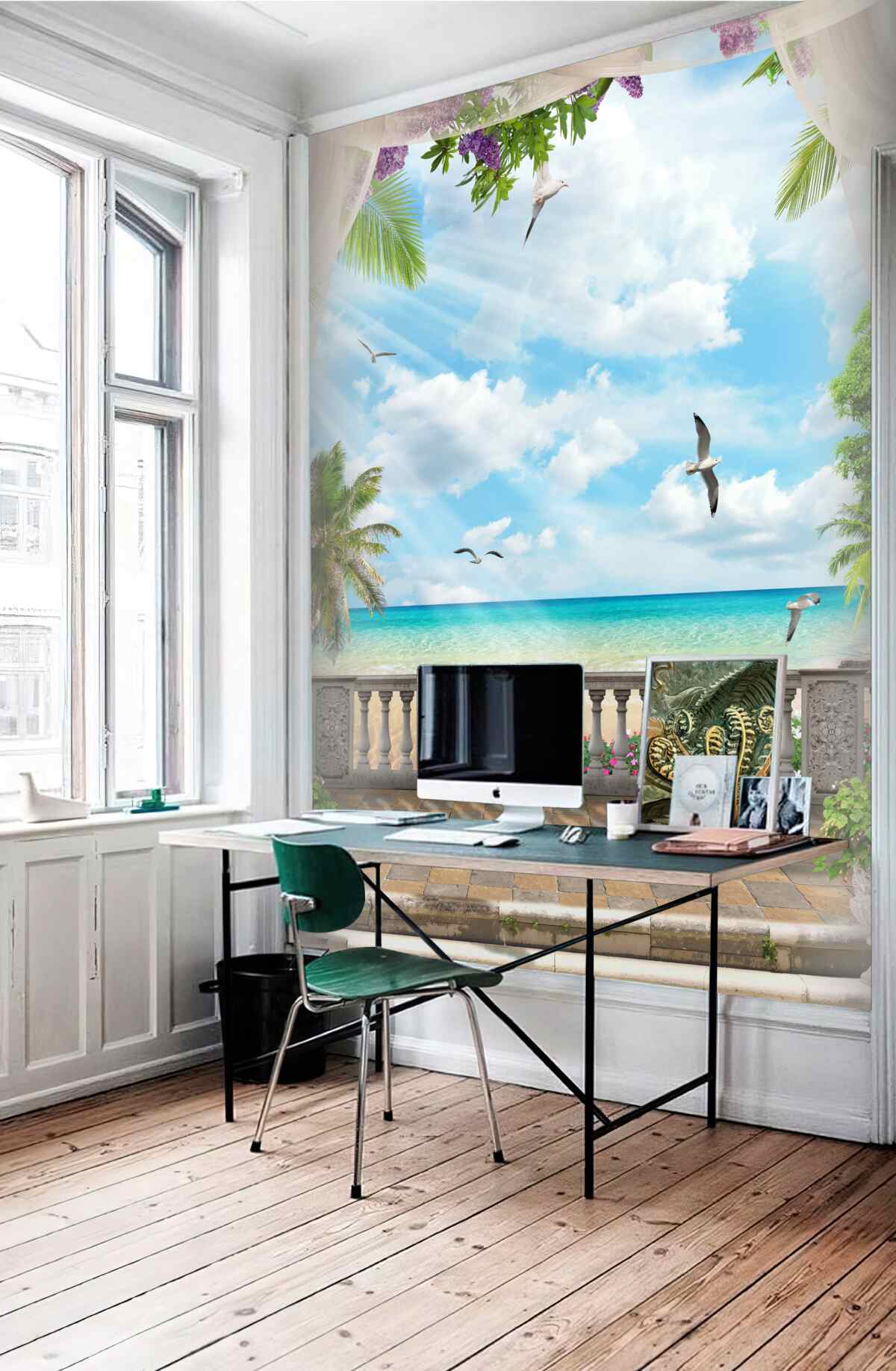 Fototapeta taras z pięknym widokiem