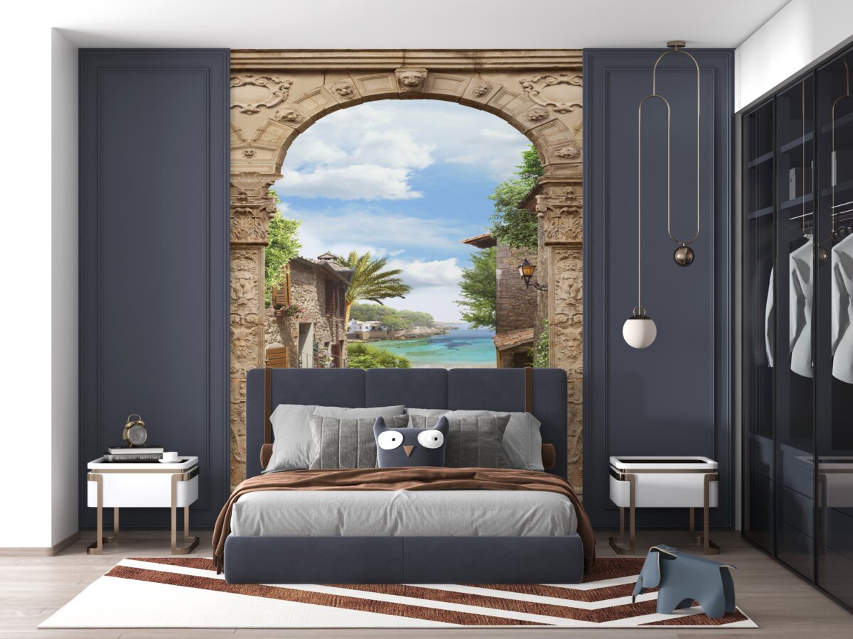 Fototapeta łuk z widokiem na morze