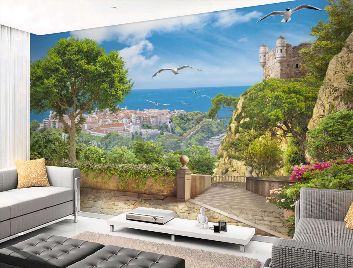 Fototapeta miasto nad oceanem