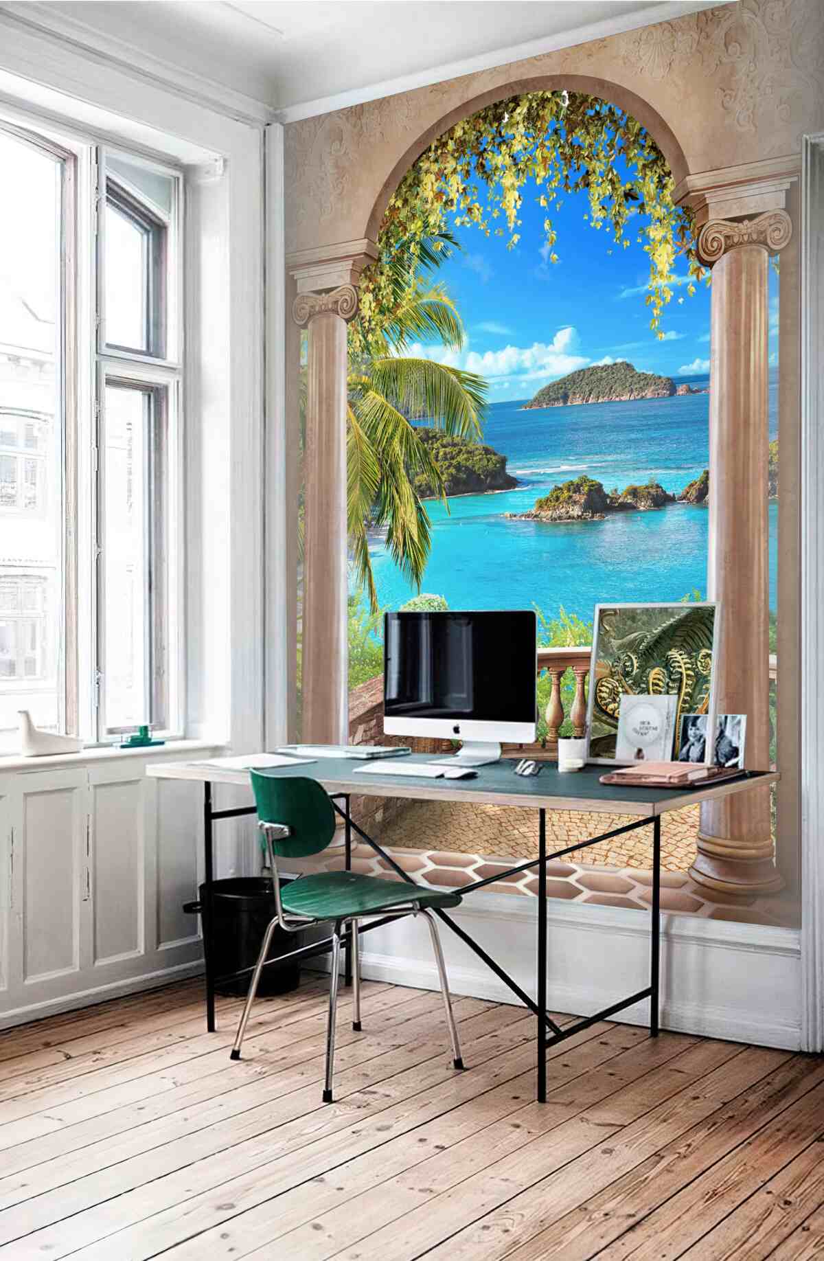 Fototapeta balkon z przepięknym widokiem