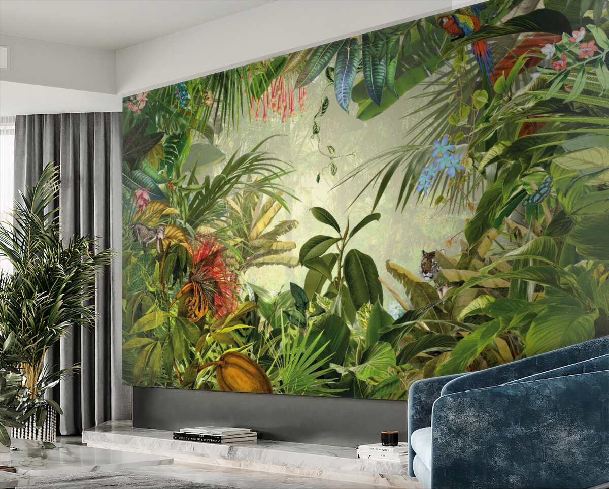 Fototapeta zielony tropikalny krajobraz