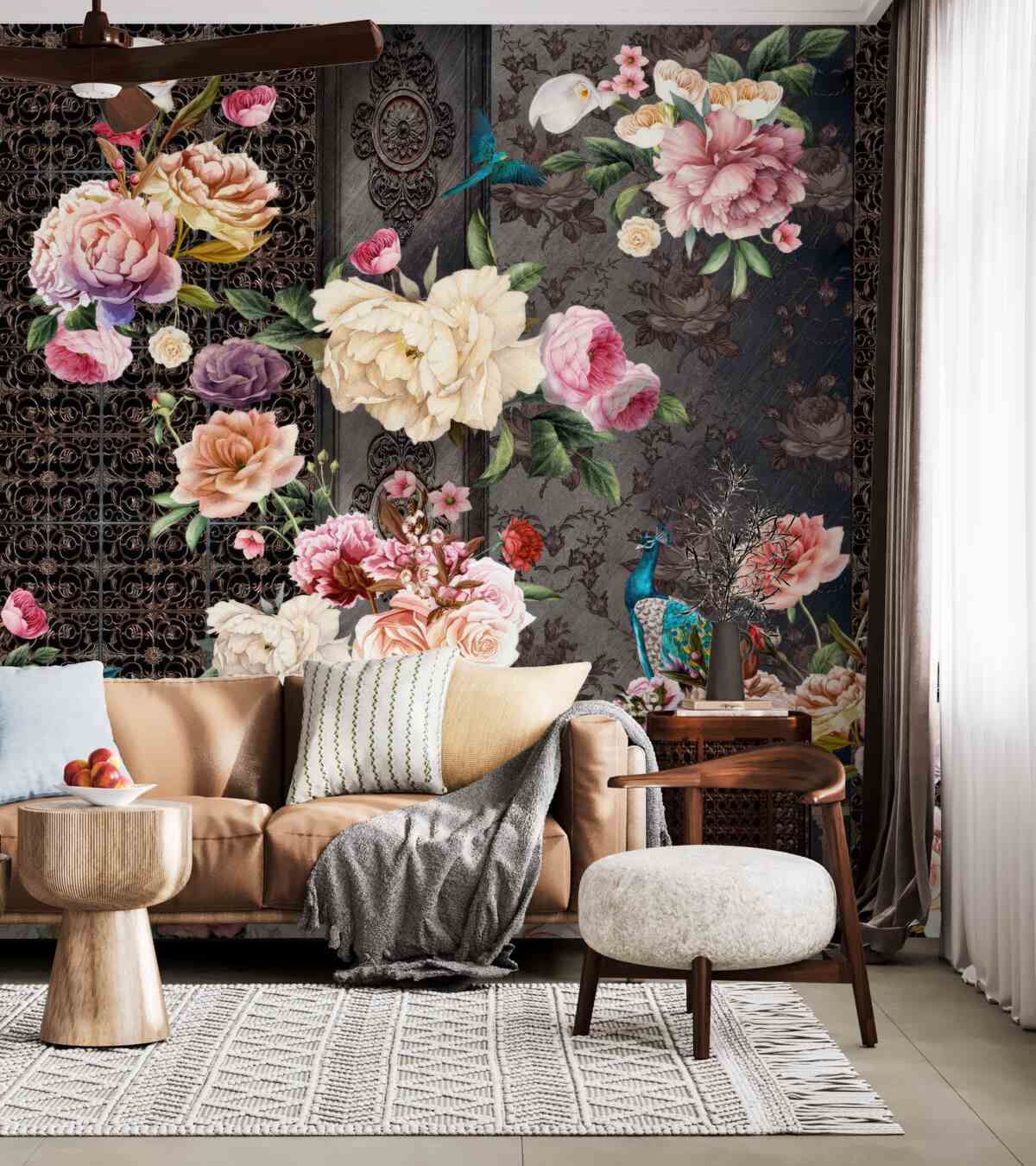 Fototapeta różnorodność pięknych kwiatów