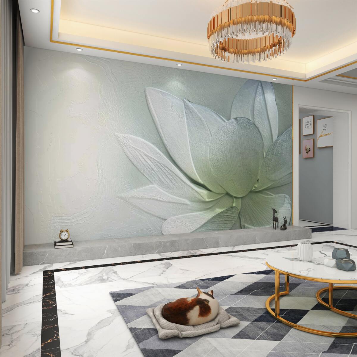 Fototapeta piękny, ogromny biały kwiat