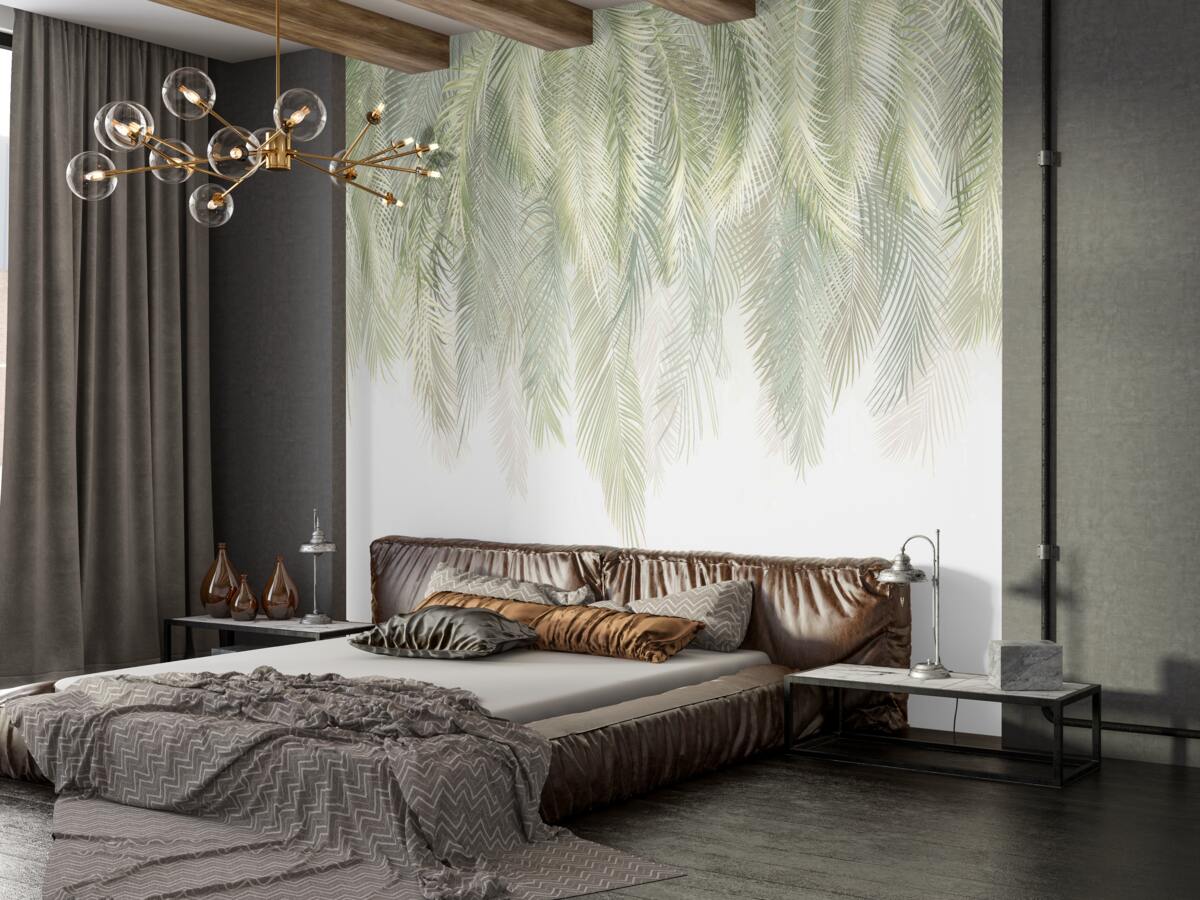 Fototapeta cienkie pióra zwisają