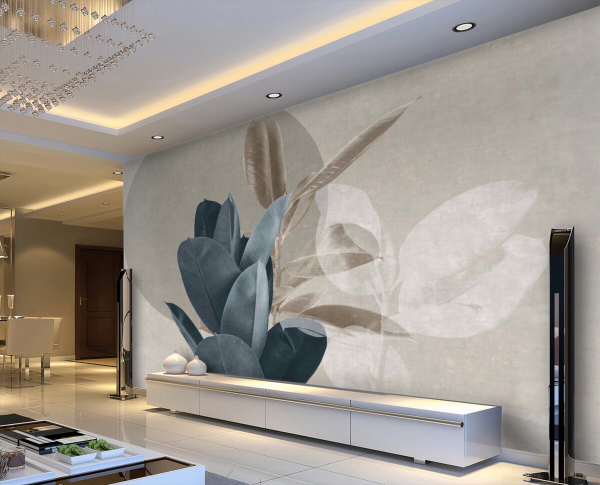 Fototapeta figowiec na tle ściany