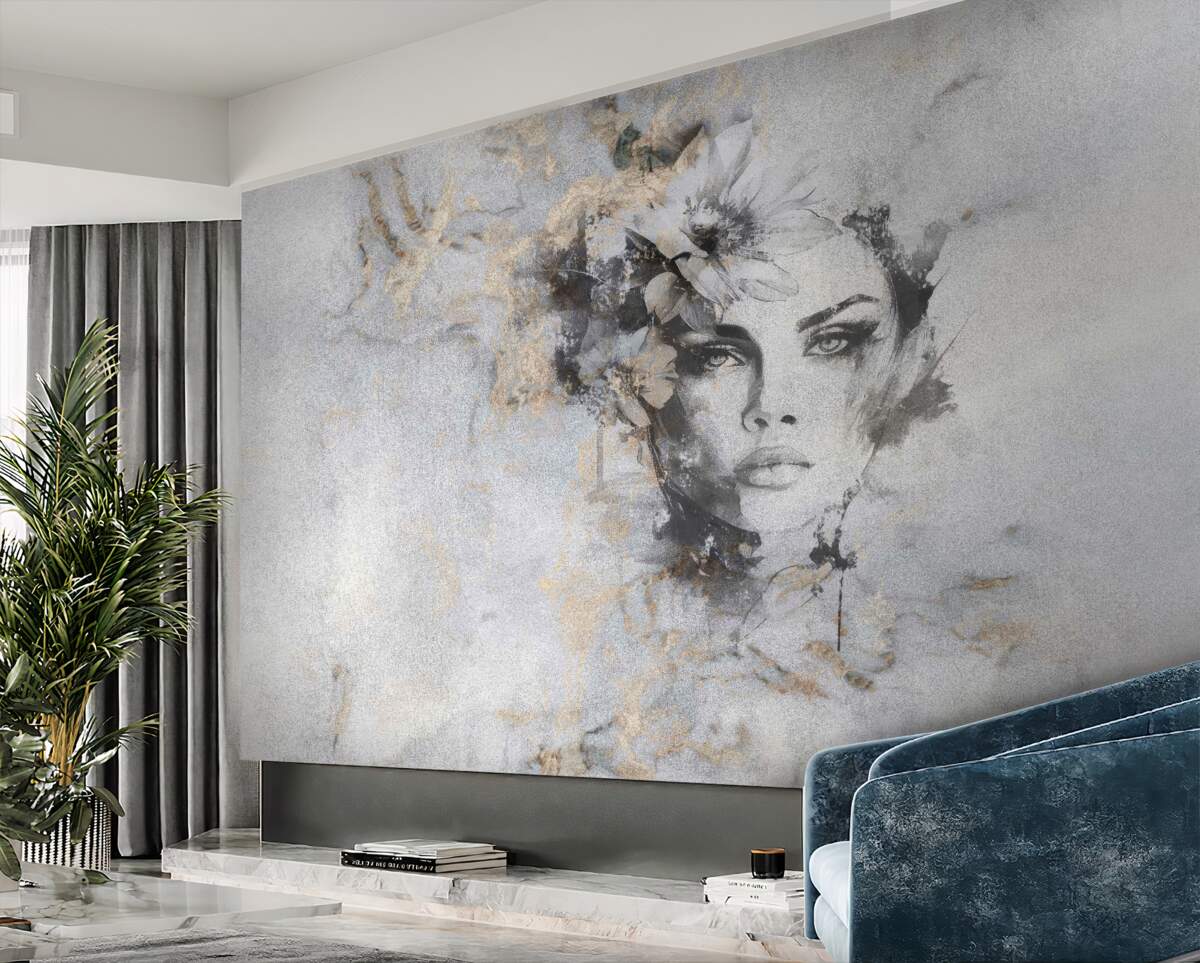 Fototapeta portret dziewczynki patrzącej w dal