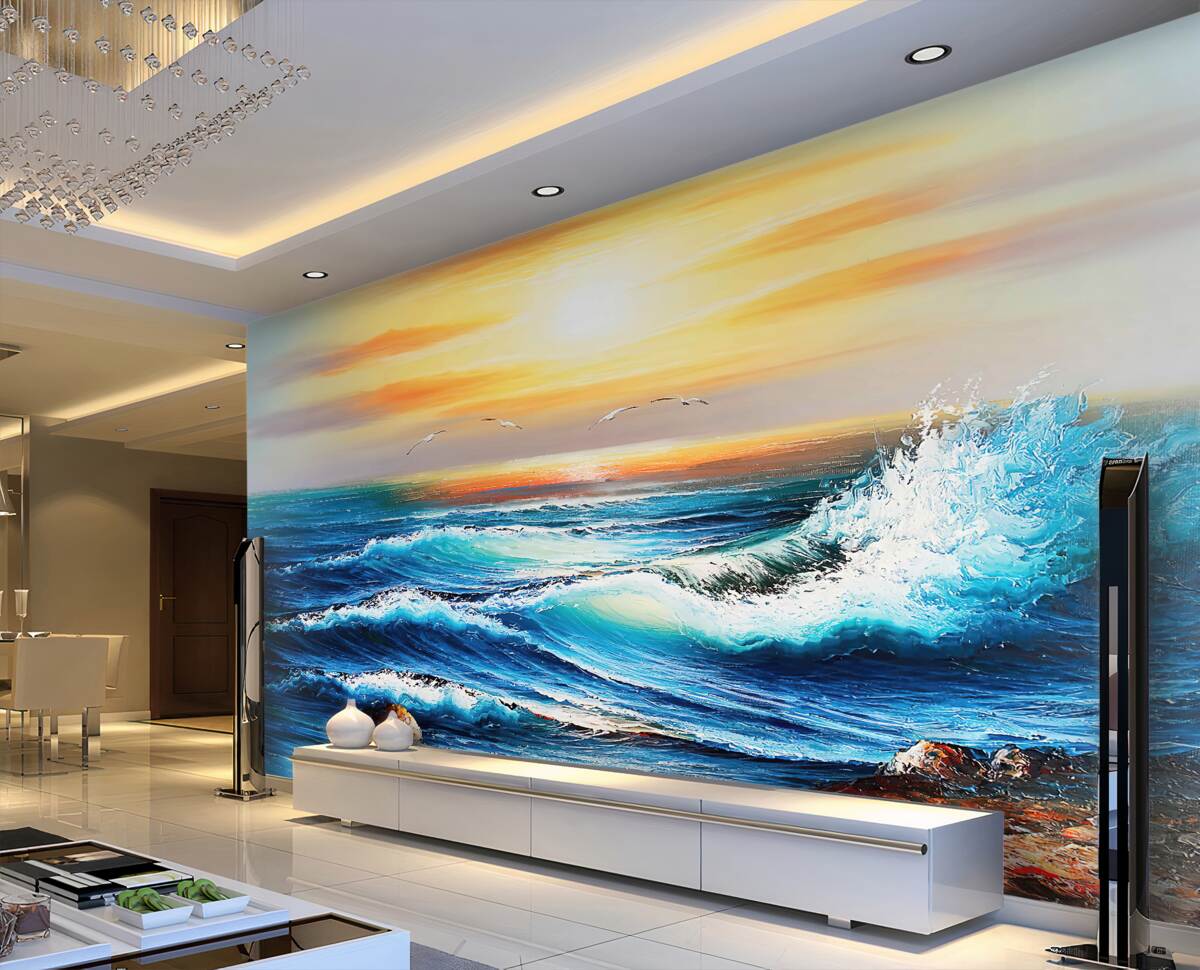 Fototapeta fale na morzu